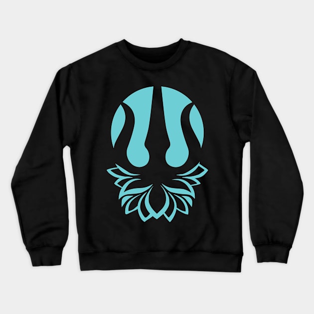 Lotus Flower Krishna Trident Yoga Crewneck Sweatshirt by Scar